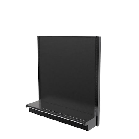 Lozier Gondola Wall Display Starter, Black 48W 54H 13D P453S-ST